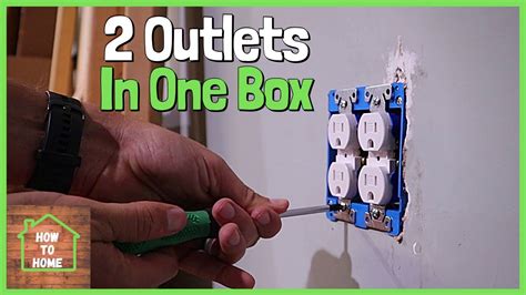 code 2 electrical outlets dobble box youtube|double gang outlet box wiring diagram.